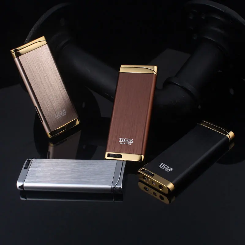 

Free Shipping Compact Jet Butane Lighter Torch Turbo Gas Cigarette 1300 C Fire Windproof Lighter NO Gas