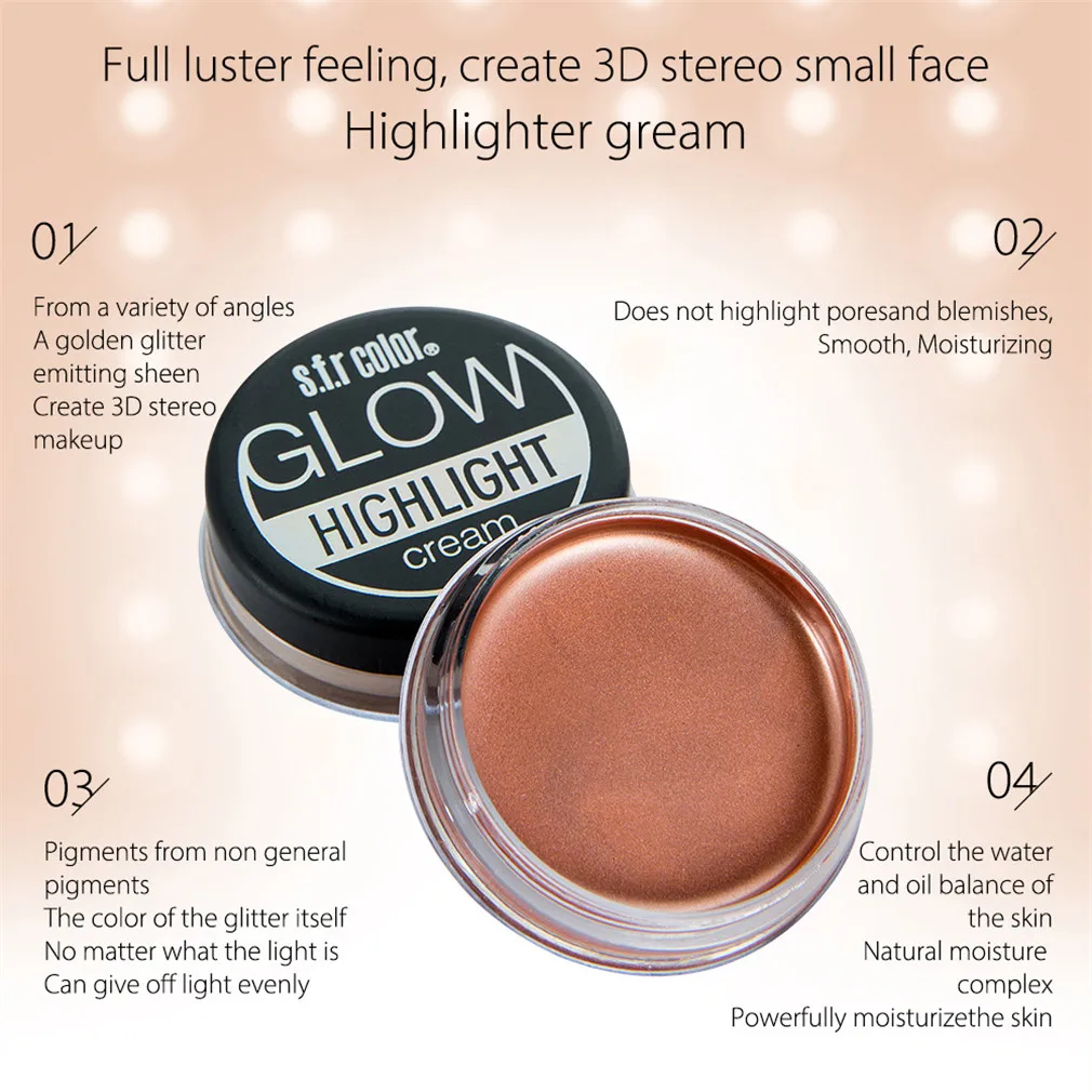 Iluminador Maquillaje хайлайтер крем палитра для макияжа мерцающий светящийся набор