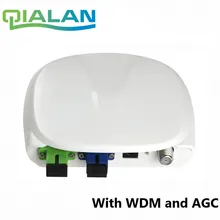 الألياف البصرية FTTH جهاز استقبال بصري SC/APC SC/UPC مع WDM و AGC عقدة صغيرة جهاز استقبال بصري داخلي مع علبة بلاستيكية بيضاء