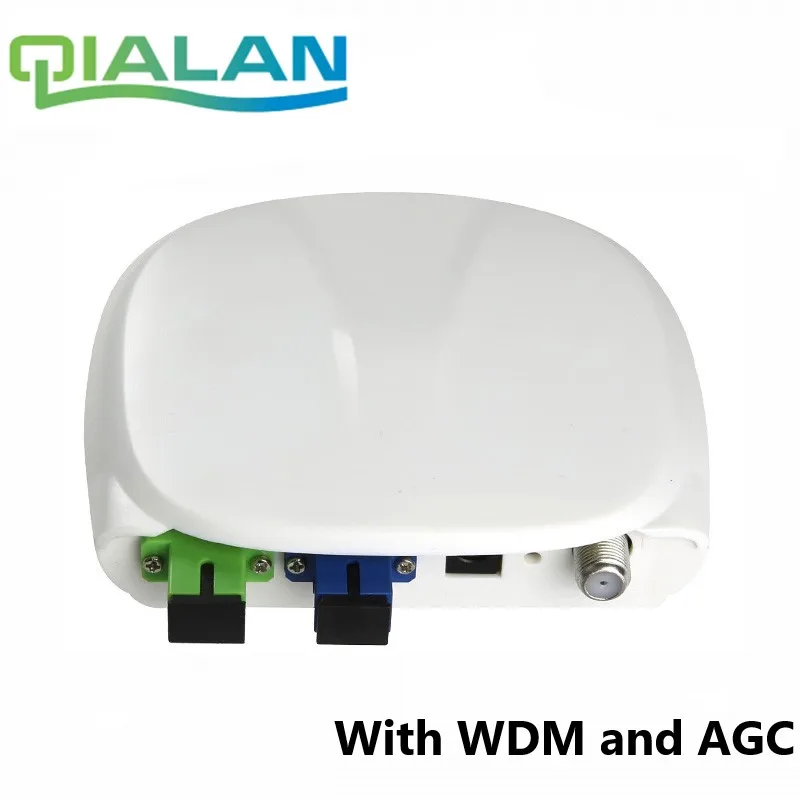 

Fiber Optical FTTH optical receiver SC/APC-SC/UPC with WDM and AGC Mini Node Indoor Optical Receiver with white plastic case