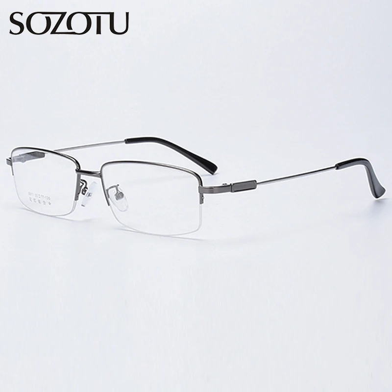 

SOZOTU Optical Eyeglasses Frame Men Computer Myopia Memory Glasses Spectacle Frame For Male Transparent Clear Lens Eyewear YQ595