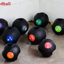 Двойной Захват медицинский мяч Талия Живот реабилитация фитнес-мяч дисбаланс тренировки твердый гравитационный мяч