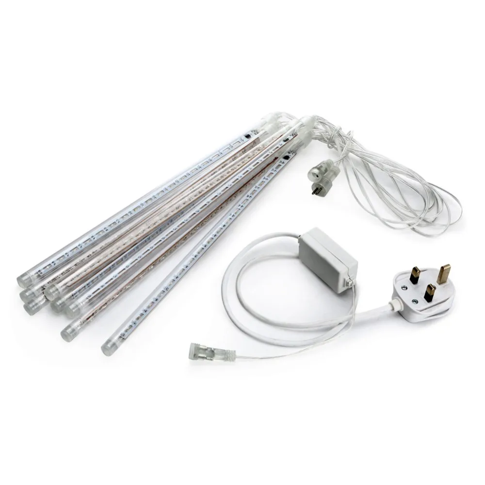 30CM 144LED Meteor Shower Rain Tube LED Christmas Light Wedding Party Garden Xmas String Light Outdoor Holiday Lighting (6)