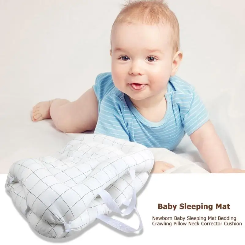 Детский коврик для новорожденных, постельные принадлежности для ползания и игр, складной корректор шеи для малышей, подушка, Детская