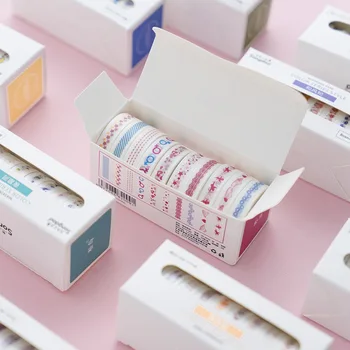 

Cute Series Washi Paper Tape Set Freshness Dream Lifelog DIY Split Line Set