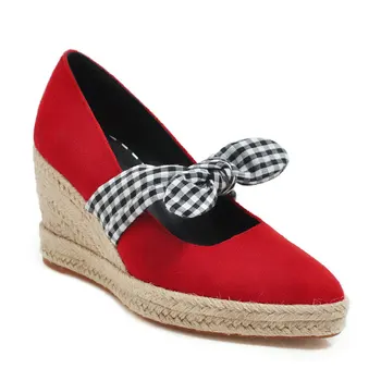 

Wind in the spring of 2019, women's shoes new high-heeled wedge 33-44 shallow mouth pointed shoes wet