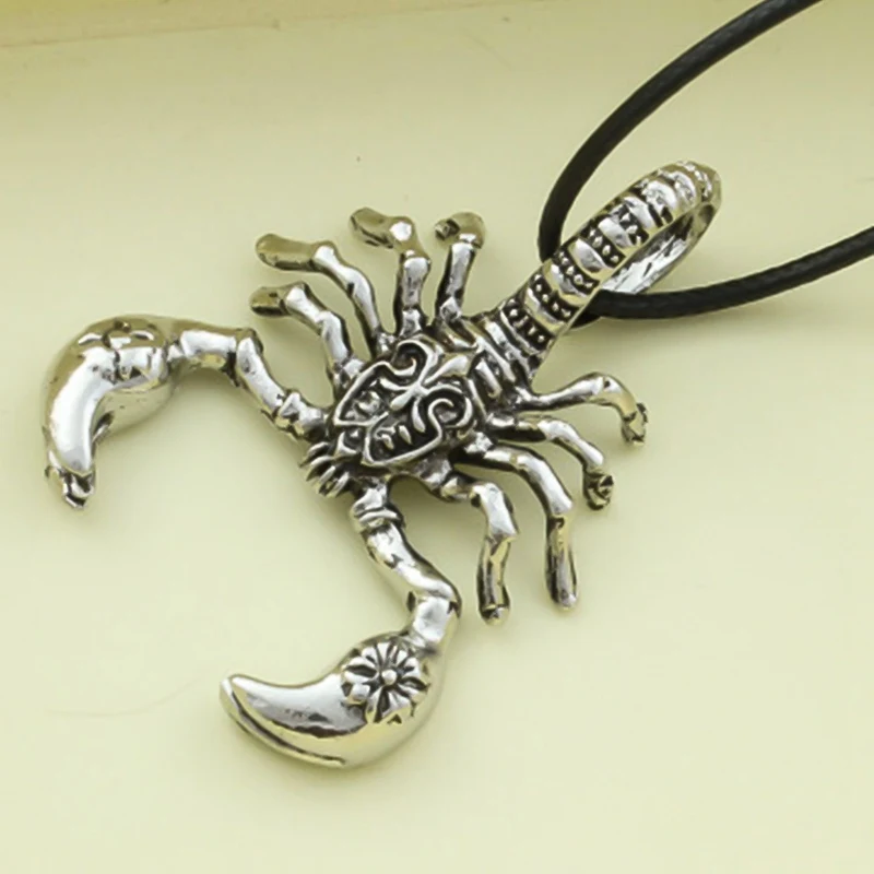 

Men Hip Hop Jewelry Scorpio Long Chain Gold Silver Color Scorpion Pendant Necklace for Men Punk Rock Jewelry Gift