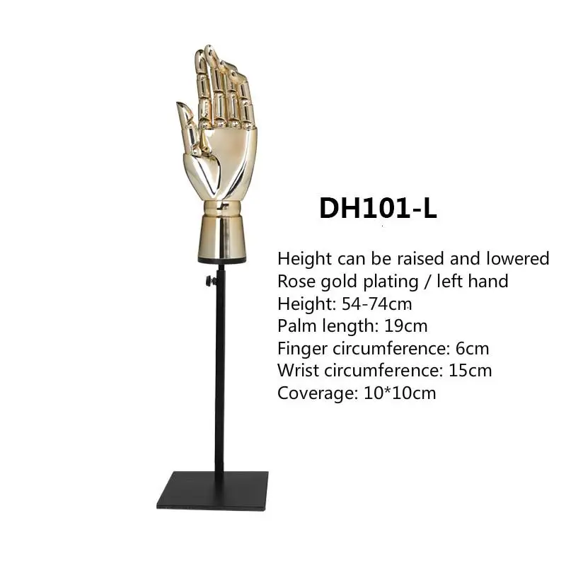 Пластиковые человек совместное рука зеркальный фасон Золотой Серебристый кольца ювелирные изделия бумажник кошелек сумка стойки дисплей перчаток руки Цепочки и ожерелья кронштейн - Цвет: 11
