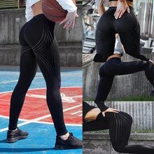 Женские штаны для йоги, сексуальные черные леггинсы пуш-ап для спортзала, колготки для бега, обтягивающие штаны для бега, компрессионные штаны для спортзала, пуш-ап