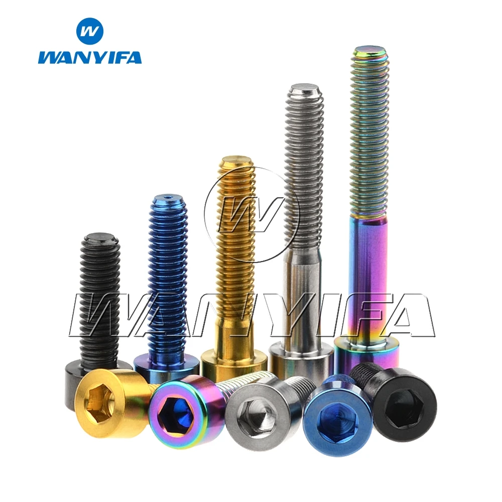 Титановый болт Wanyifa M5 x 10 12 16 18 20 25 30 35 40 45 50 55 60 мм винт для велосипеда штыря сиденья
