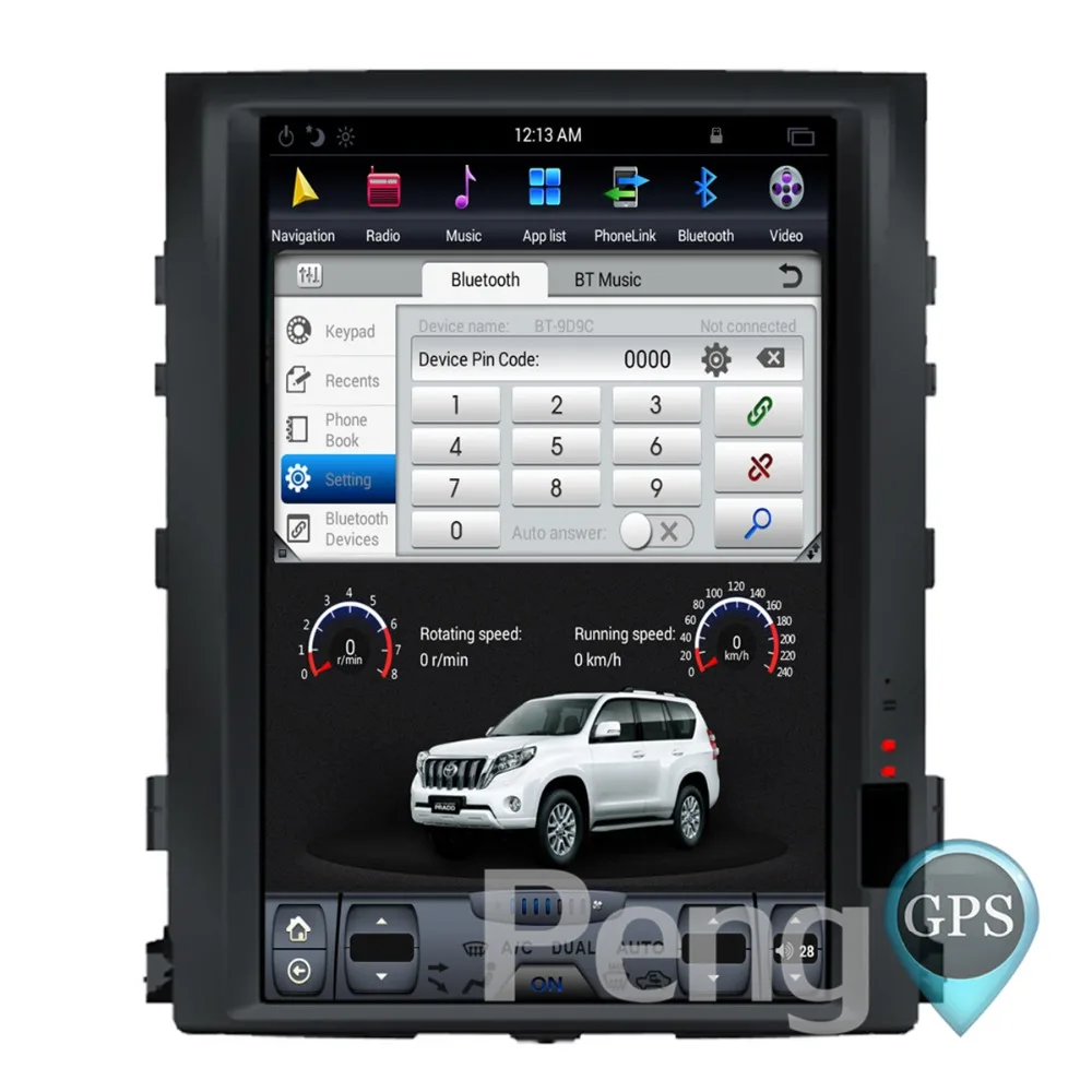 Clearance 16 Inch Android Car GPS Navigation DVD Player for Toyota Land Cruiser LC200 2008-2015 Supports Factory Navigation Tesla Stely 4