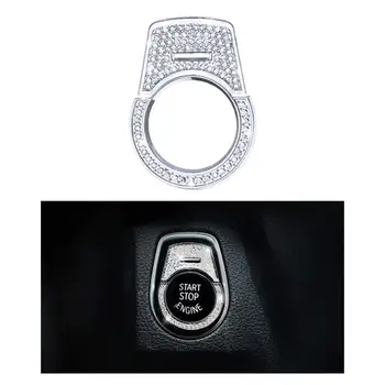 

Compatible Engine Caps for BMW Accessories Parts Start Stop Button Covers Decal Bling Interior Decorations 3 5 7 Series X3 X4 X5