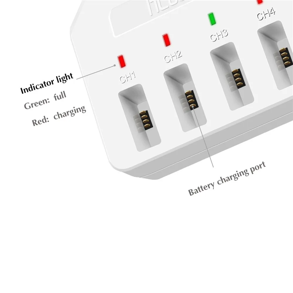 4 в 1 несколько батарей AC USB разъем пост. тока быстрое зарядное устройство для DJI TELLO Drone Intelligence аккумулятор зарядная док-станция US Plug