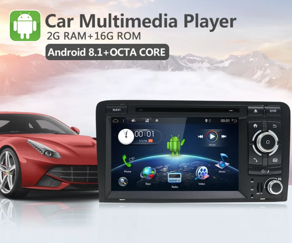 Perfect Bosion Android 9.0 CAR DVD GPS For Audi A3 8P 2003-2012 S3 2006-2012 RS3 Sportback 2011 multimedia player stereo radio 0