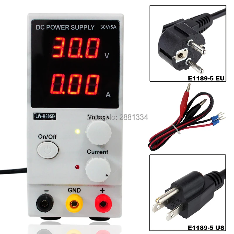 

2017 Hot sale LW-K305D (110V/220V ) 0-30V 0-5A Adjustable Mini Switching DC Power Supply Voltage Regulators free shipping