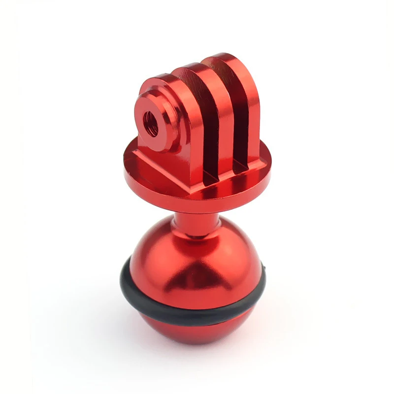  CNC Aluminum Ball Head Base Adapter Diving rotary base For GoPro Hero 5 4 3+ 3 2 1 Sjcam Xiaomi YI Sports camera Accessories (12)