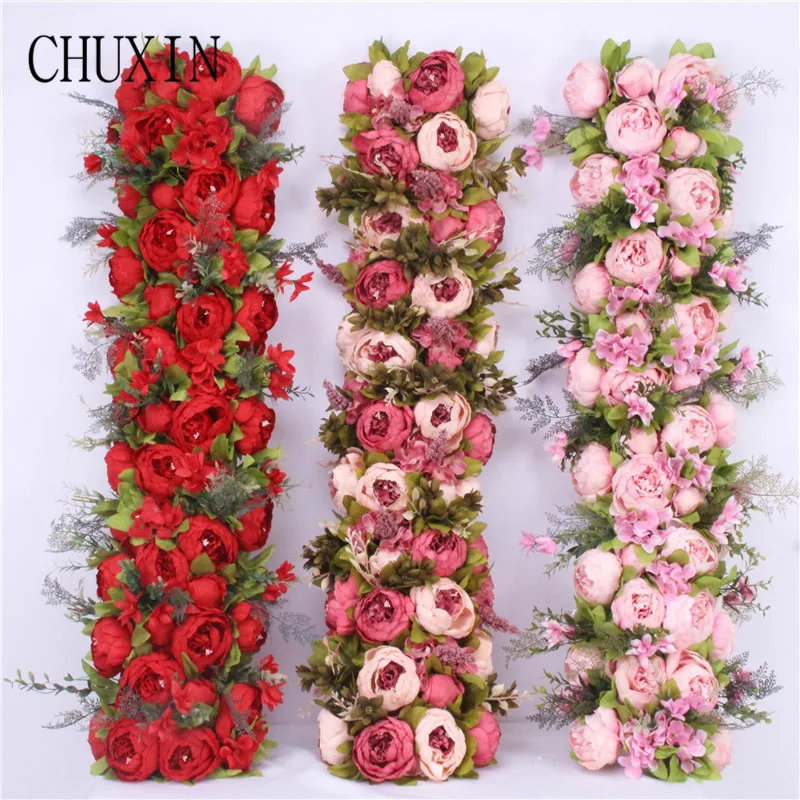 6pcs artificial seidenrosen flores rosas de muro pared DIY boda carretera y 6pcs artificial seidenrosen flores rosas de muro pared DIY boda carretera y