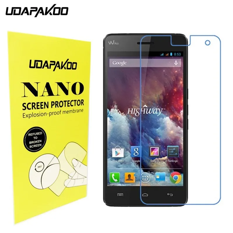

Soft Glass film Nano Explosion-proof glass Screen Protector For Wiko Highway 4G Rainbow 4G Getaway Darkside Bloom Darknight