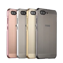 Luxury Aluminum Bumper For ASUS Zenfone 4 max Plus X015D Case Brushed Hard PC Back Cover For ASUS Zenfone 4 max Plus ZC550TL asus zenfone max plus 4g phablet global version