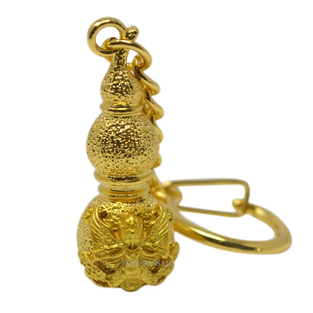 

Fengshui Golden Wu Lu With Garuda Keychain
