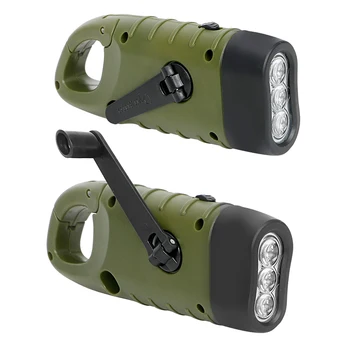 Portable LED Flashlight with Dynamo Pen and Solar Charging 4
