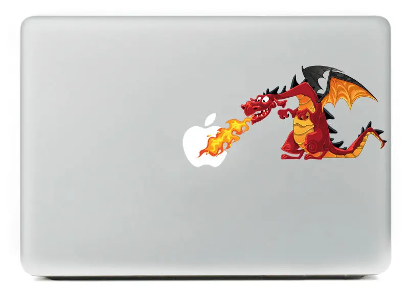 Крутящийся маленький дракон Виниловая наклейка для сделай сам Macbook Pro / Air 11 13 15
