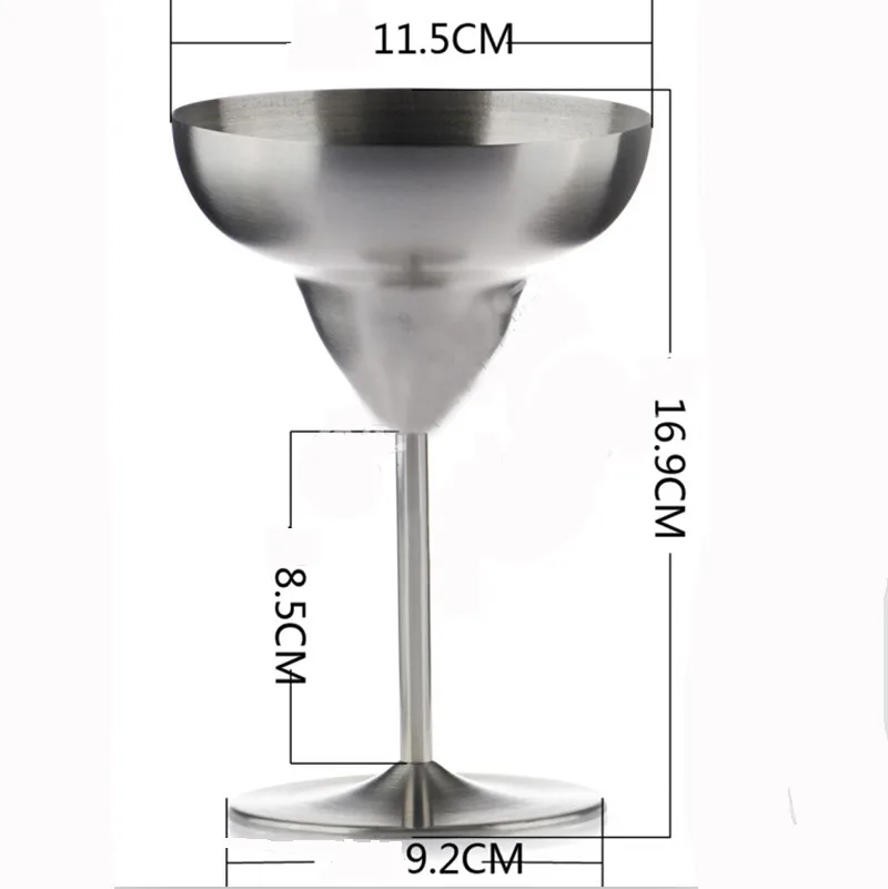 304 Нержавеющая сталь мартини бокал для вина, кружка с защитой от падения коктейльное Стекло фужеров анти-сломанной шампанское чашка флейта Маргарита чашки