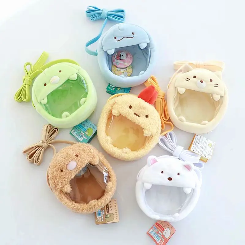 Sumikkogurashi полярный медведь мини сумка через плечо плюшевый Кот мультфильм монета с животными чехол для маленьких девочек Япония sumikko Пингвин