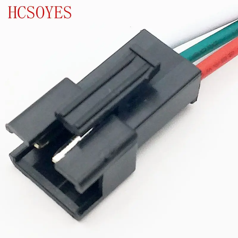 HCSOYES(5 пара/лот) 3 Pin JST SM Разъемы для WS2812B WS2811 светодиодные ленты женский и мужской