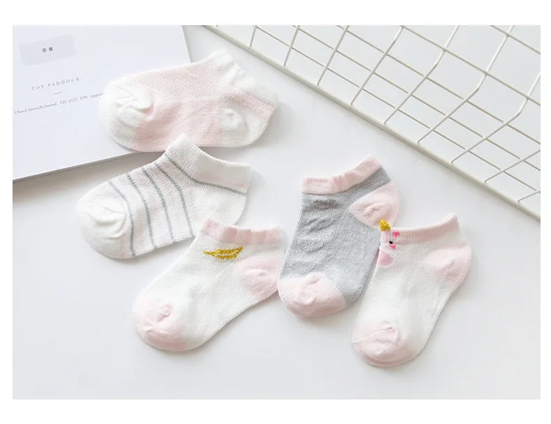 Celveroso/5 пар/лот, детские носки с героями мультфильмов летние детские носки дышащие хлопковые детские носки для мальчиков и девочек, тонкие носки