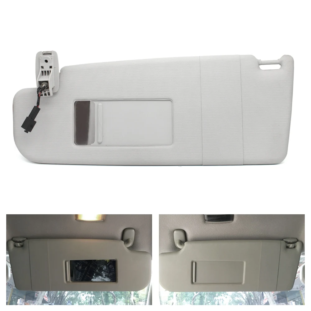 

Car Front Left / Right Sun Visor Panel & Makeup Mirror Baffle w/ Cable for VW GOLF R32 GTI RABBIT PASSAT CC 5KD857551 5KD857552