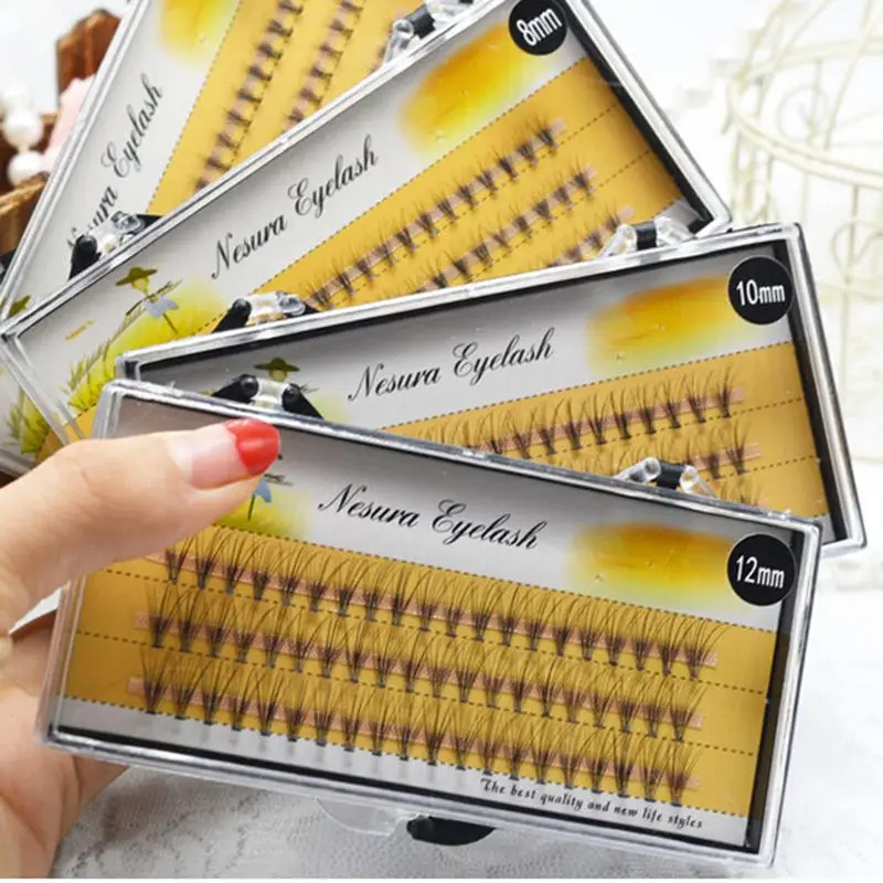 

8/10/12mm Natural Soft False Eyelash Extension Deluxe Lashes VOLUME Flase Eyelashes Fans 3d Eyelashes