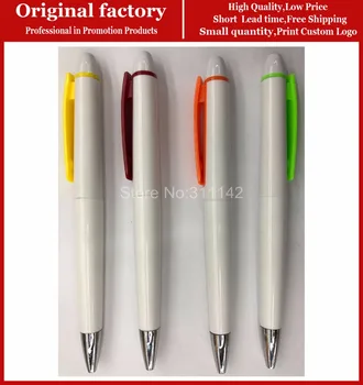 

Custom logo white quality pen for signing white promotional pen with logo