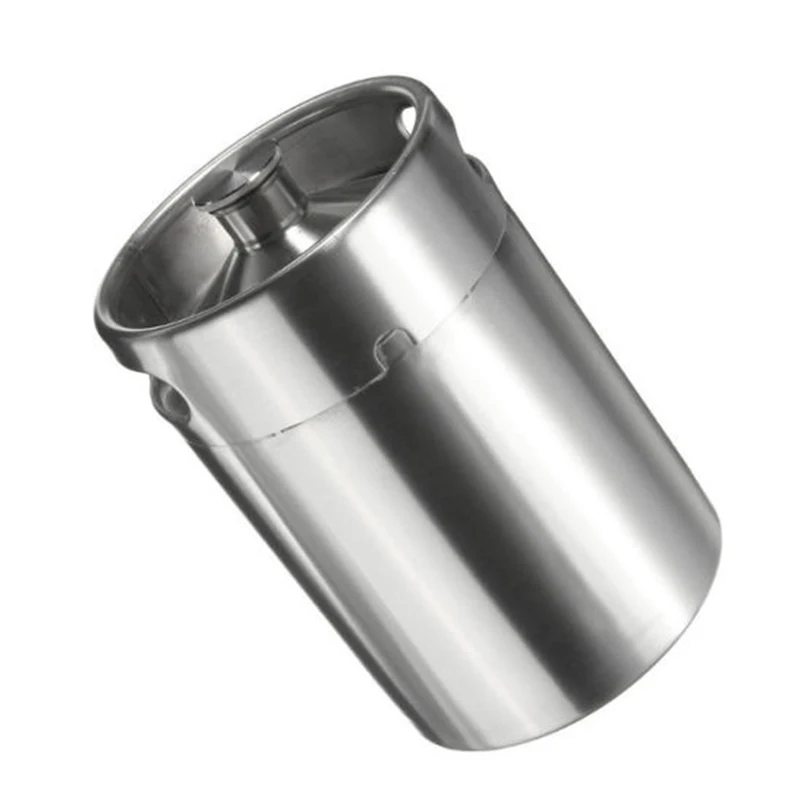  5L Home Beer Mini Keg 304 Stainless Steel Beer Keg Growler Portable Beer Bottle Making Bar Accessor
