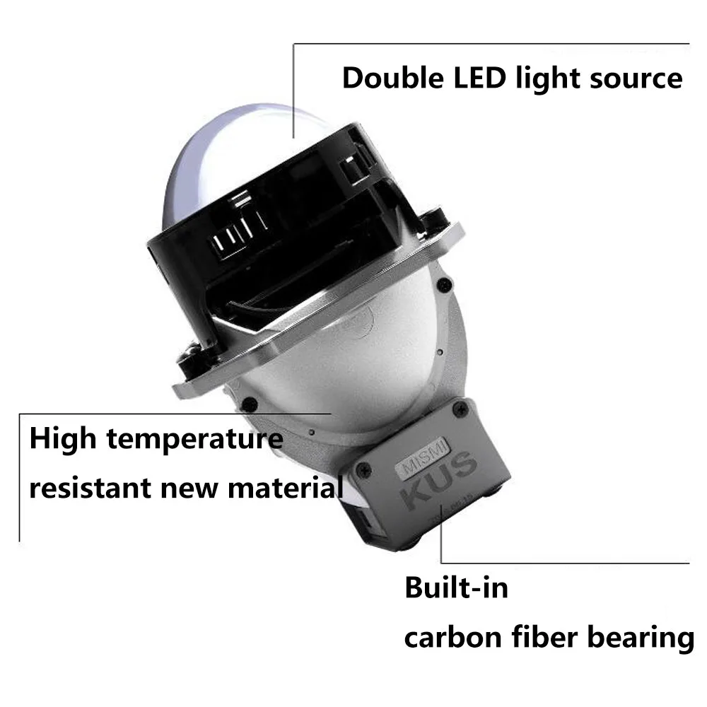 3,0 дюймов Bi светодиодный объектив проектора LHD высокий и Низкий Луч Авто налобный светильник модернизация лампы Обновление Универсальный Быстрый Яркий Автомобиль Стайлинг