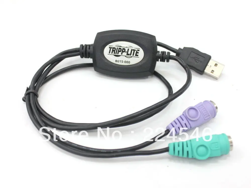 

Used USB to PS/2 Adapter for Tripp-Lite B015-000 Keyboard and Mouse 0.8M