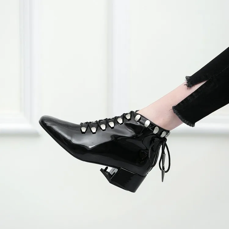 Carré Bottes Initiale ef1440 ef1440 Suede Noir Élégant Bout Femme L'intention Argent Plus Nouvelle Silver Chaussures Chunky Mode Talons Patent 5 10 Femmes 3 Black Nous Ef1440 Taille nIfdWYwxq