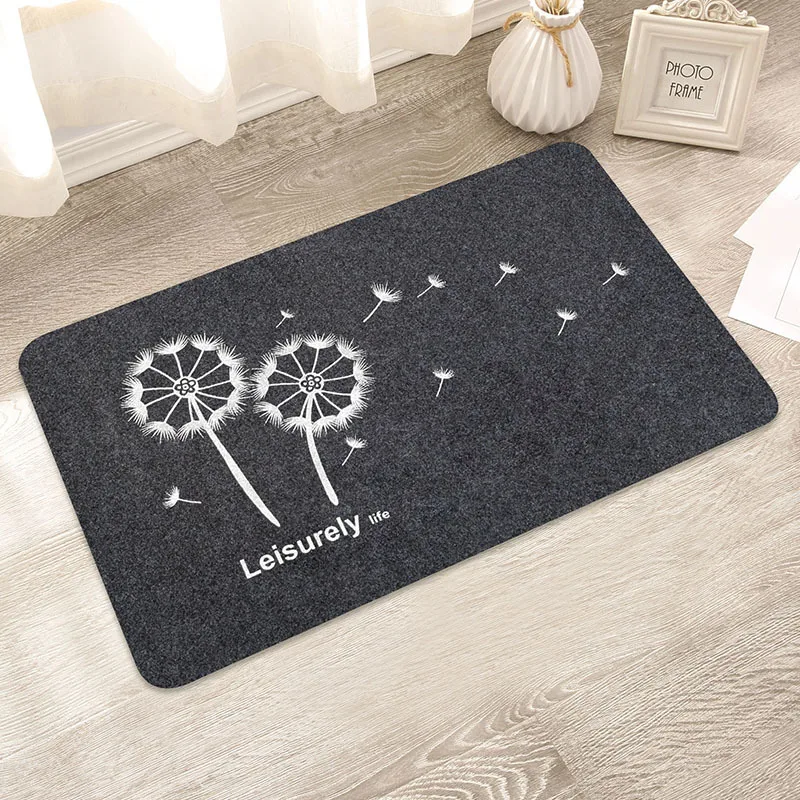 1Pcs 40*60cm Toilet Rugs Bathroom Carpets Wear Resistant Bath Mat Non Slip Long Bathroom Kitchen Floor Mat Set - Цвет: 5