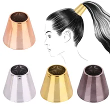 Модный зеркальный конус Рог конский хвост Пряжка коготь для заколки для волос для девочек резинка для волос для девочек волшебный конский хвост дикий аксессуар