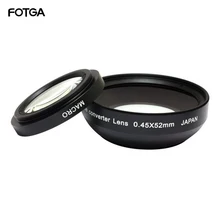 FOTGA 52mm 0.45x Camera Lenses Wide Angle & Macro Conversion Lens 52 For CANON NIKON SONY