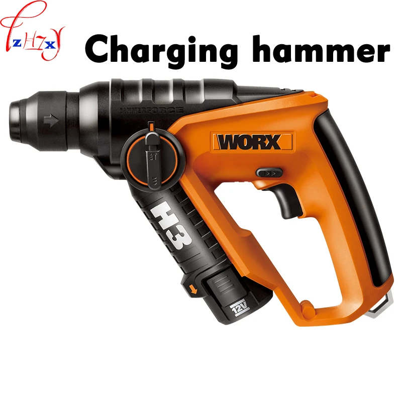

Multi-function electric hammer WX382 Light charging electric hammer impact drill tools with forward and reverse button 12V 1PC