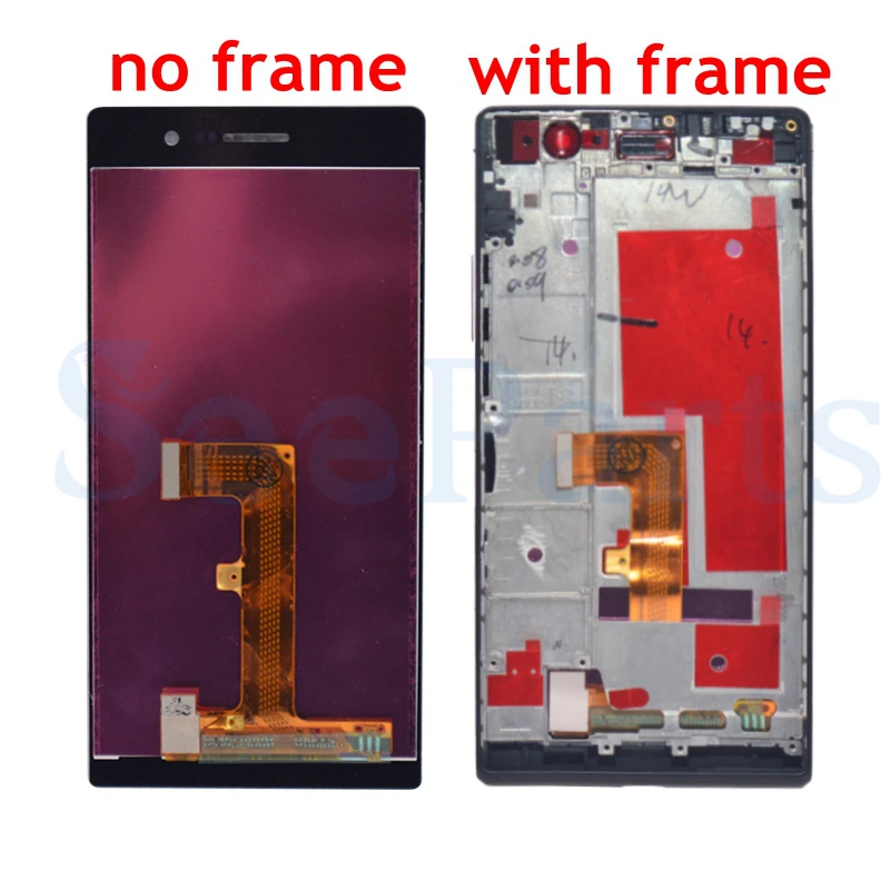 5.0 1920x1080 Screen For HUAWEI P7 LCD Touch Screen for HUAWEI P7 LCD Display Digitizer Frame Replacement  1