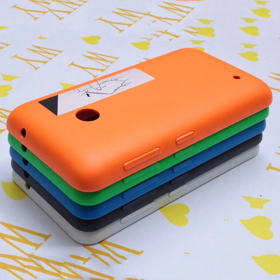 

100% Original Perfect Size Colorful Battery Door Back Cover Housing Case For Nokia Lumia 530 N530 Replacement Parts with logo