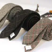 Новое поступление Для мужчин S Тощий Шерсть галстук окрашенные жаккардовые Для мужчин тонкий Галстуки Классический Топ Класс взрослых узкий галстук 5 см жених Corbata