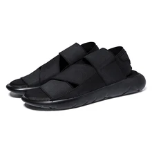 Hot Sale !2016 New Arrival Y3 Sandals KAOHE SANDALS Indoor Men Slippers Open-toed Leather Sandals Men Sandals Top Quality