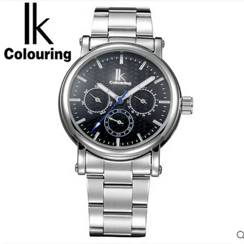 For ik multifunctional automatic mechanical watch charm male watch waterproof mens watch fashionable casual watch