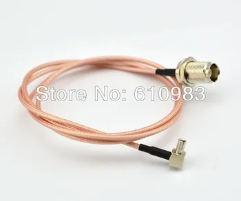 

100 Pieces shipping by DHL 90CM RG316 Extension Cable TNC Female Jack With Bulkhead to TS9 Right Angle Plug Connector Adapter