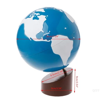 

New Montessori Geography Material Globe Of World Parts Kids Early Learning Toy