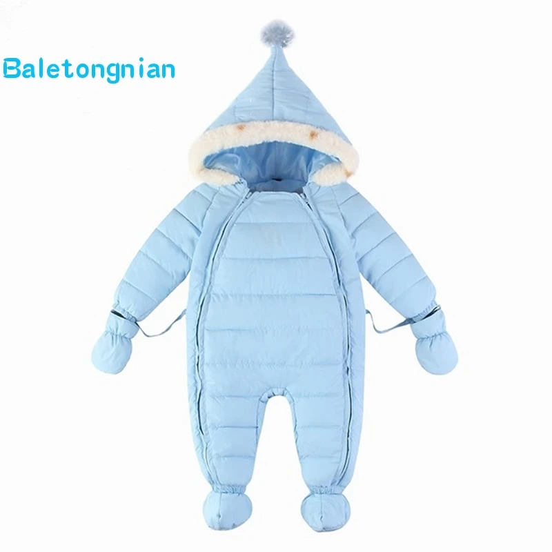 

Winter Cotton Baby Rompers Winter Thick Boys Costume Girls Warm Infant Snowsuit Kid Jumpsuit Children Outerwear Baby Wear