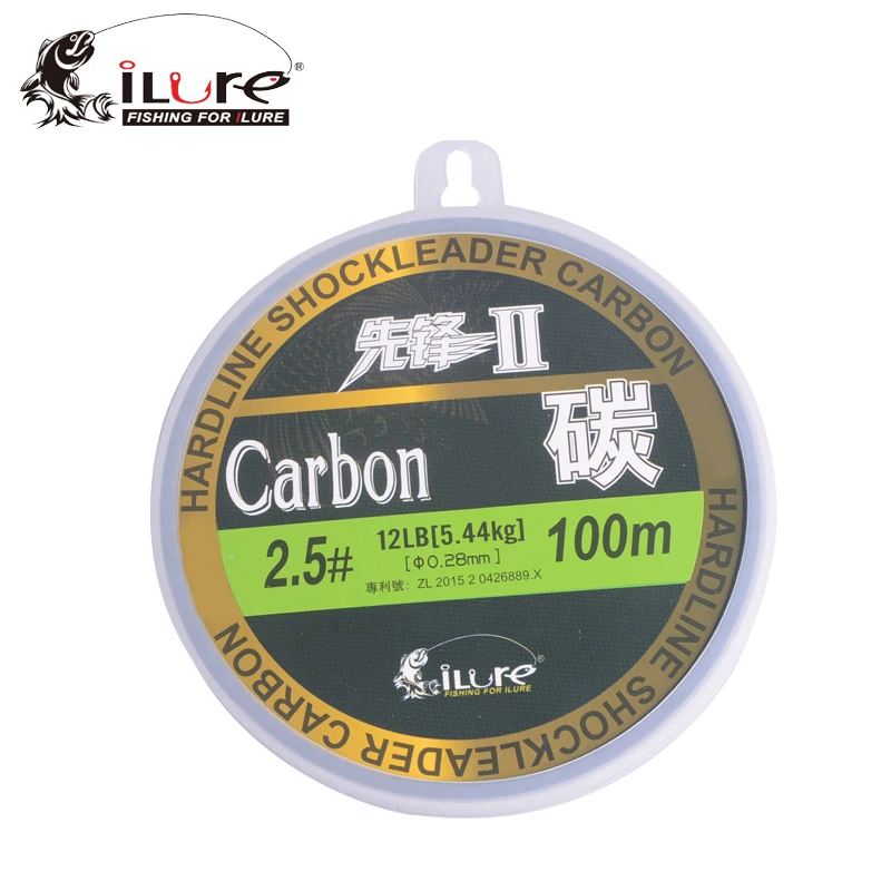 ILure 30m 50m 100m 0 8 # 12 фторуглеродная леска для ловли карпа плавающая рыболовные
